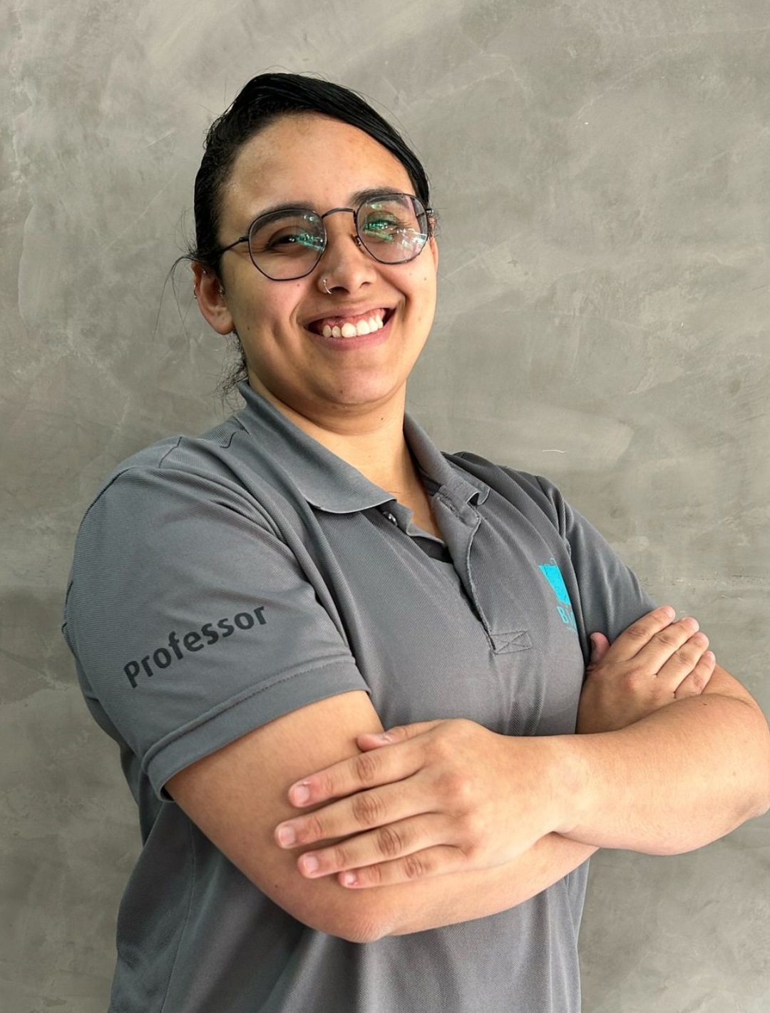 Lohanne, Professora Avaliadora da Unidade da Uruguai